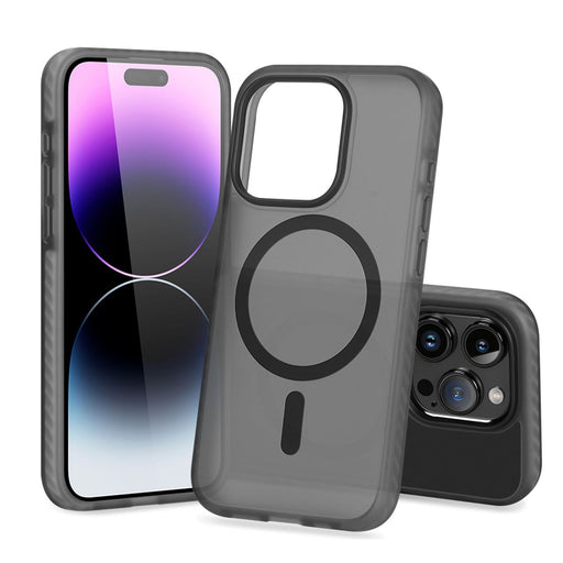 Produktbild Smartphone-Hülle - nevox StyleShell INVISIO Smartphone Hülle Schwarz passend für Apple iPhone 16 Pro Magsafe