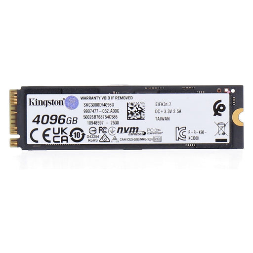 Produktbild interne SSD - Kingston KC3000 int. PCIe NVMe M.2 SSD 4096GB