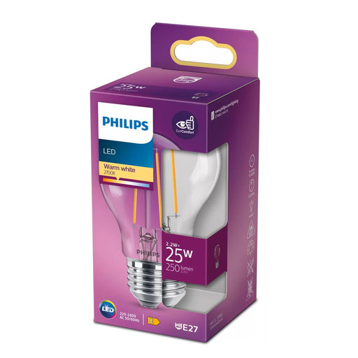 Produktbild LED-Leuchtmittel - Philips LED Birne Classic 2,2W=25W E27 Warm White