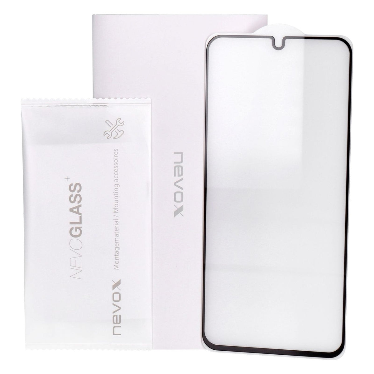 Produktbild Displayschutzglas - nevox NEVOGLASS Tempered Glass Displayschutz passend für Samsung Galaxy A16 5G, 4G