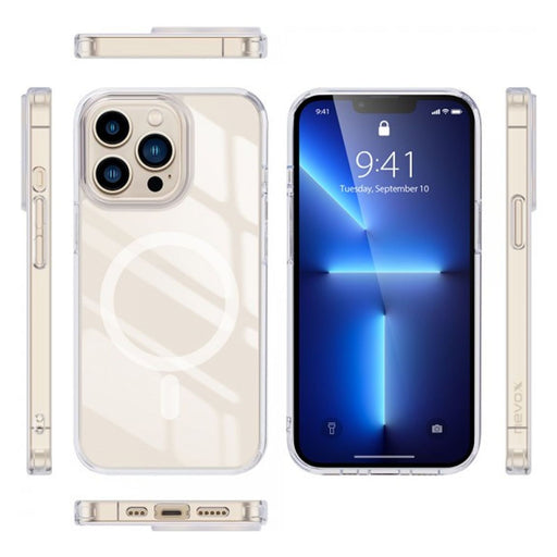 Produktbild Smartphone-Hülle - nevox StylShell SHOCKFLEX mit Magsafe Transparent passend für Apple iPhone 14 Pro