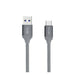 nevox Type C USB zu USB 3.0 silbergrau 2m Nylon geflochten