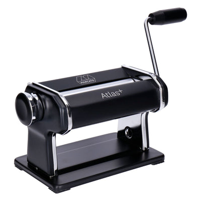 Atlas+ Nudelmaschine Schwarz eloxiertem Aluminium mit 4 Typen