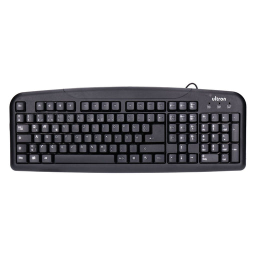 Produktbild USB-Tastatur - ultron 76801 Tastatur USB Schwarz