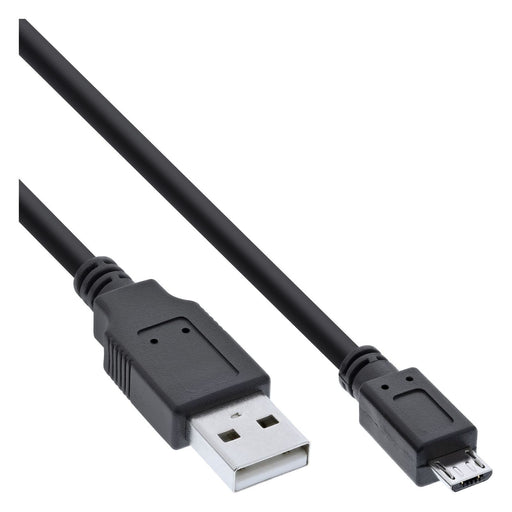 Produktbild USB-Kabel - InLine Micro USB 2.0 USB-A auf Micro-B stecker 1m schwarz