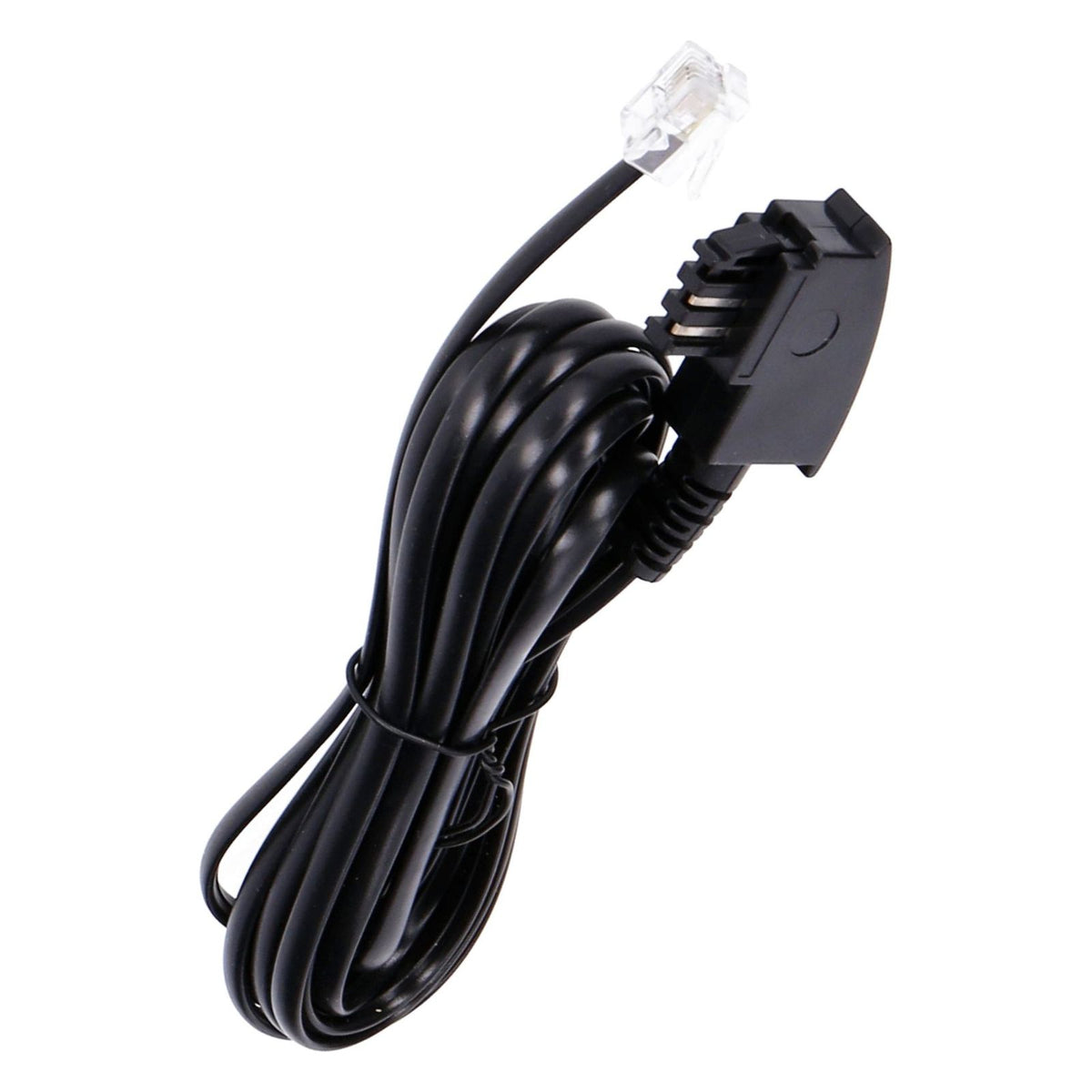 Produktbild Netzwerkkabel - Aswo TAE auf RJ11 Kabel  3m schwarz