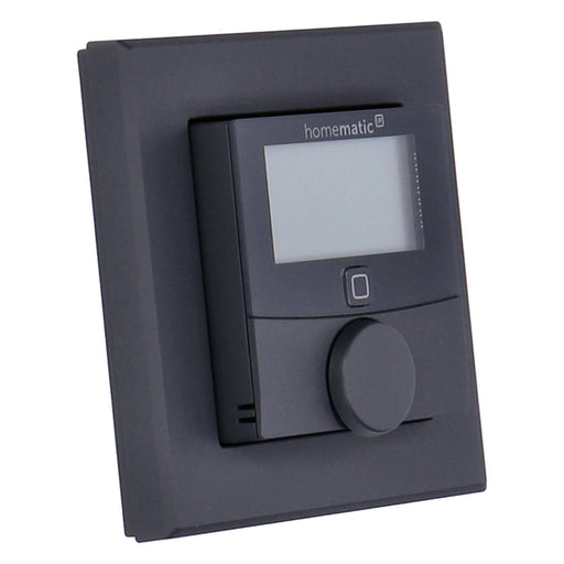 Produktbild Smart-Home Sensoren - Homematic IP Wandthermostat mit Luftfeuchtigkeits sensor anthrazit HmIP-WTH-A