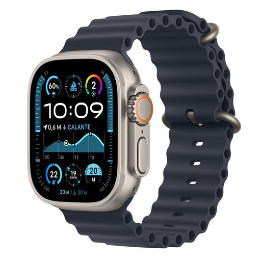 Produktbild Smartwatch - Apple Watch Ultra 2 49mm GPS + 4G Titangehäuse Ocean Armband Navyblau