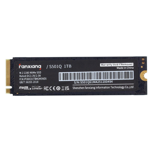Produktbild interne SSD - Fanxiang S501Q int. M.2 2280 NVMe SSD 1TB