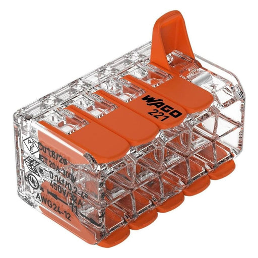 Produktbild Verbindungsklemme - WAGO 221-420 Schnellverbinder Verbindungsklemme 15er Pack