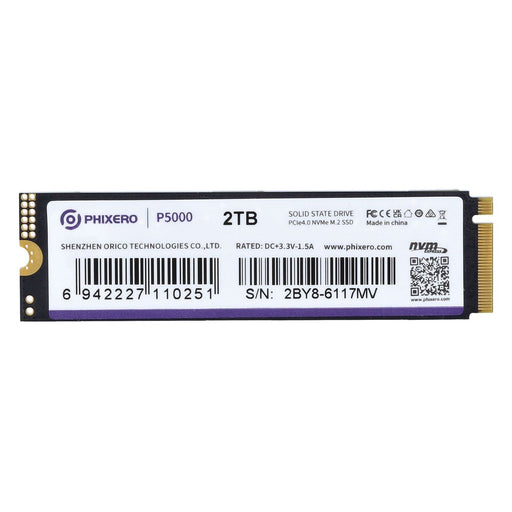 Produktbild interne SSD - Phixero P5000 PCIe4.0 NVMe M.2 SSD 2TB
