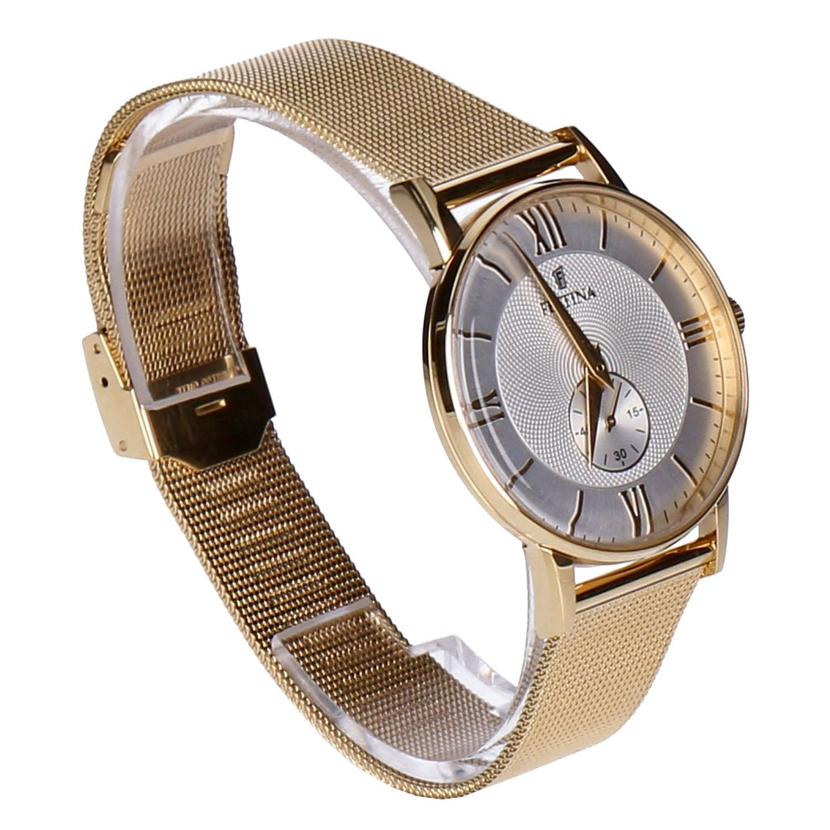 Produktbild Quarzuhr - Festina Retro F20569/2 Armbanduhr goldfarben Herren