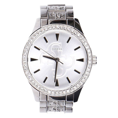 Guess Damen Analog Armbanduhr Anna Edelstahl