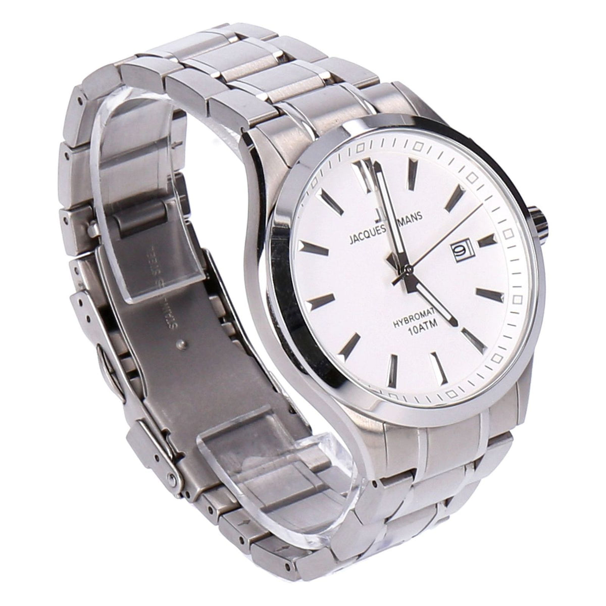 Produktbild Quarzuhr - Jacques Lemans Hybromatic 1-2130F Edelstahl Herren Armbanduhr