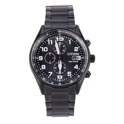 CA0775-79E Chronograph Edelstahl schwarz