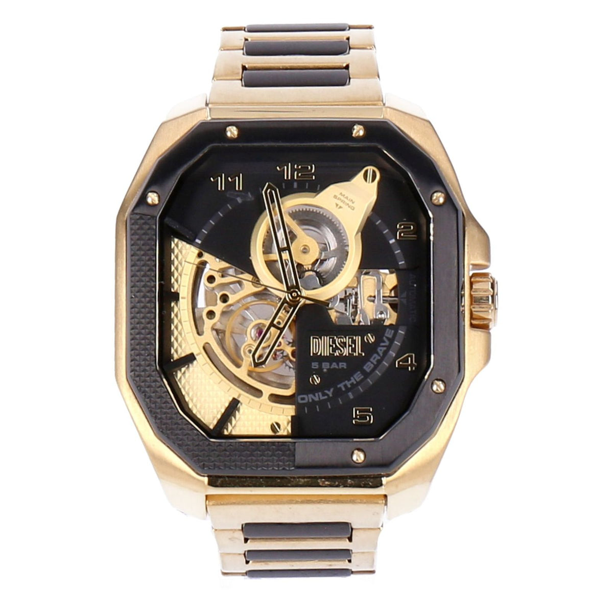 Produktbild Quarzuhr - Diesel Flayed Herren Quarzuhr schwarz/gold