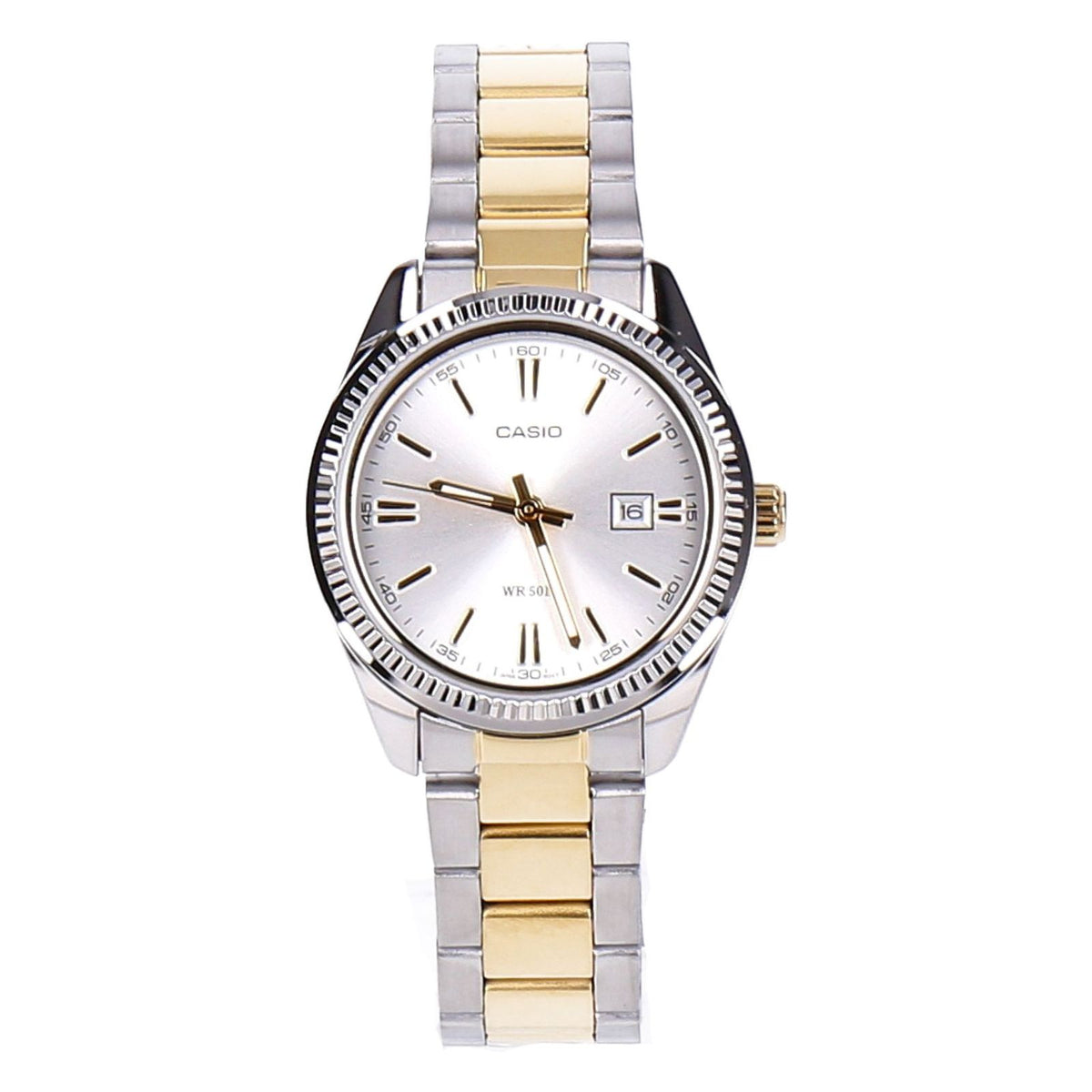 Produktbild Quarzuhr - Casio Collection LTP-1302PSG-7AVEG Armbanduhr Damen gold-silber