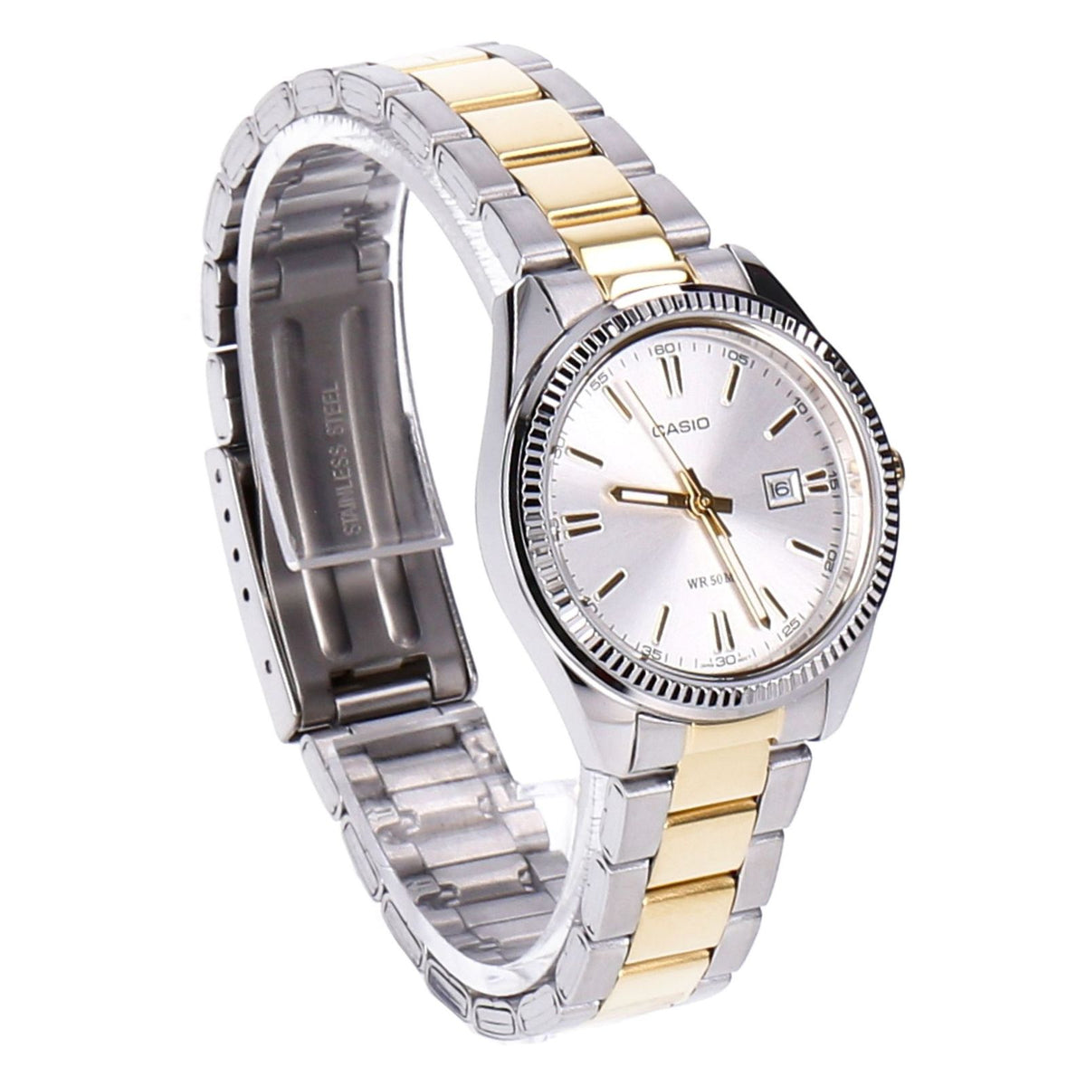 Produktbild Quarzuhr - Casio Collection LTP-1302PSG-7AVEG Armbanduhr Damen gold-silber