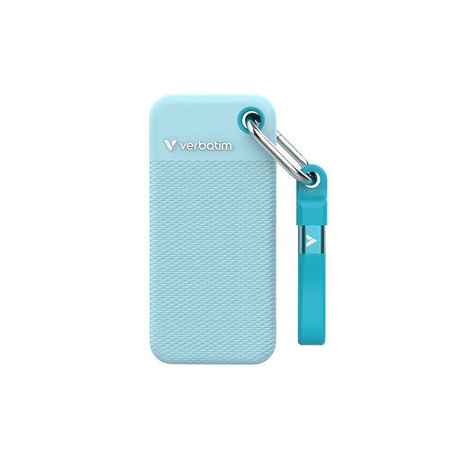 Produktbild externe SSD - Verbatim Pocket SSD Colour 2TB USB Typ-C 3.2 Gen 2 (3.1 Gen 2) Blau