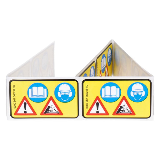 Produktbild Hinweisschild - Stihl Hinweisschild Motorsäge 0000 967 3662 (10er Pack)