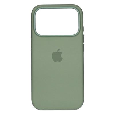Silikon Case iPhone 17 Pro Hellmoosgrün mit Magsafe