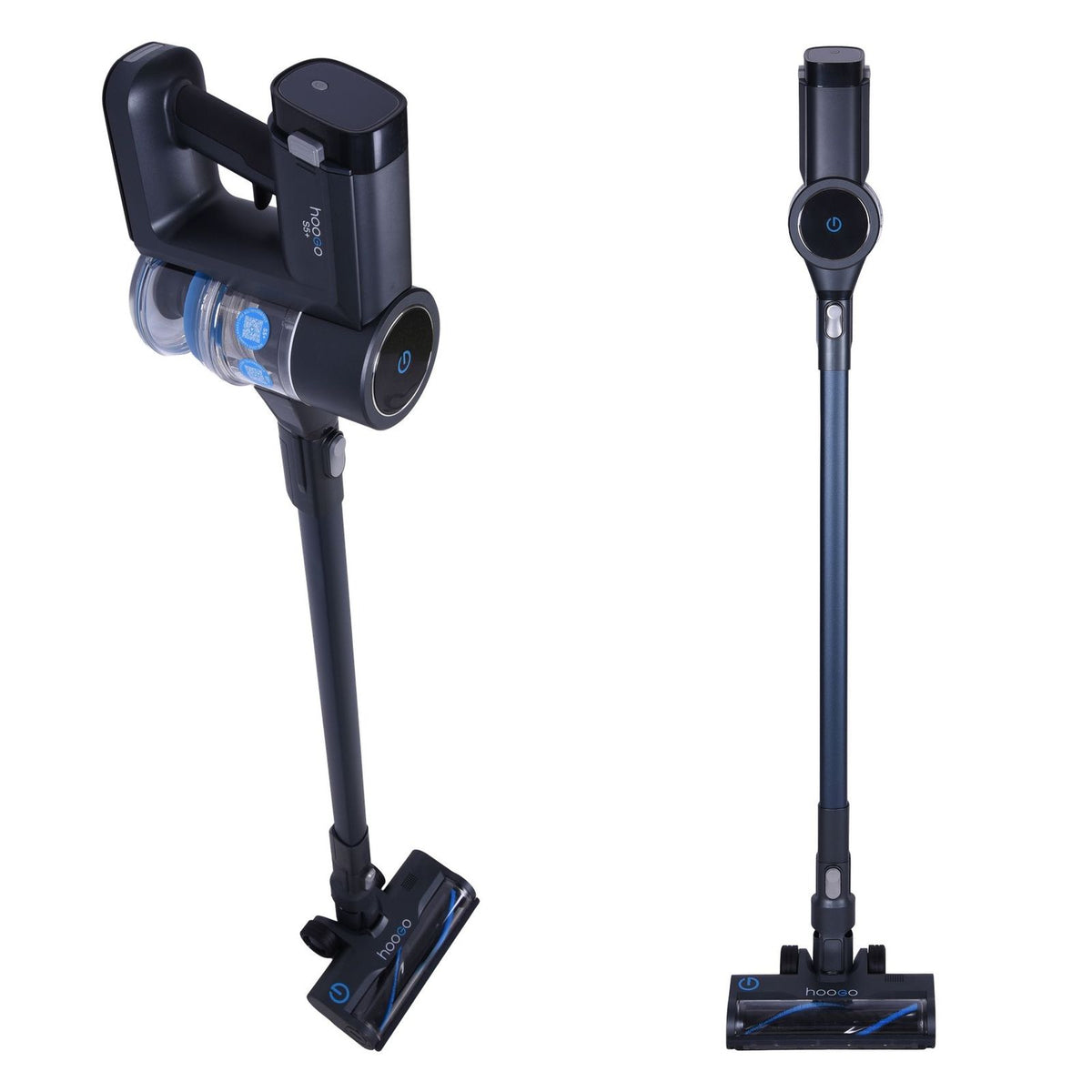 Produktbild Akku-Hand-und Stielstaubsauger - hoogo S5+ 2-in-1-Stabstaubsauger Akku Trocken HEPA Staubbeutel Graphit, Weiß