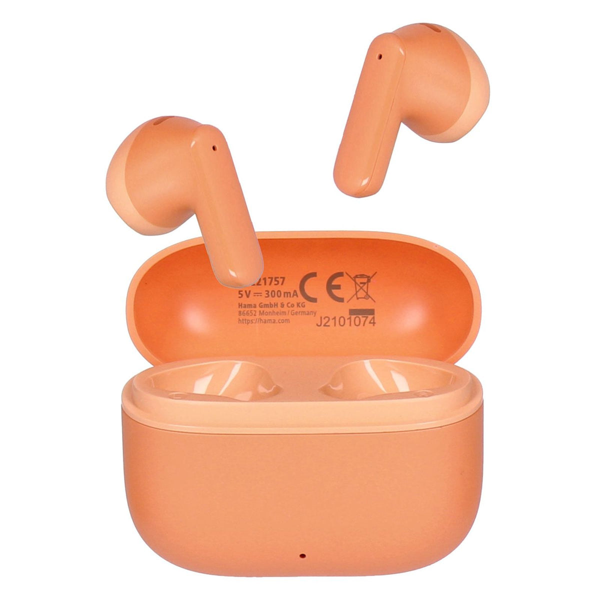 Produktbild wireless In-Ear-Kopfhörer - Hama 221757 Freedom Light II In-ear True Wireless Kopfhörer Bluetooth orange