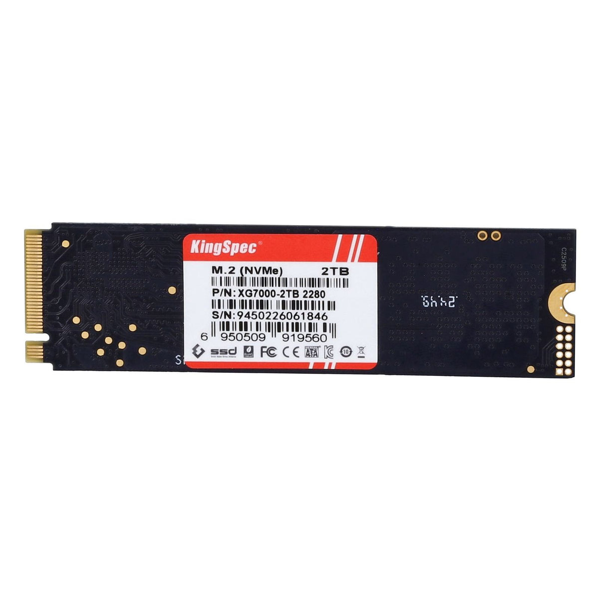 Produktbild interne SSD - KingSpec XG7000 int. SSD M.2 NVMe PCIe 4.0 2 TB