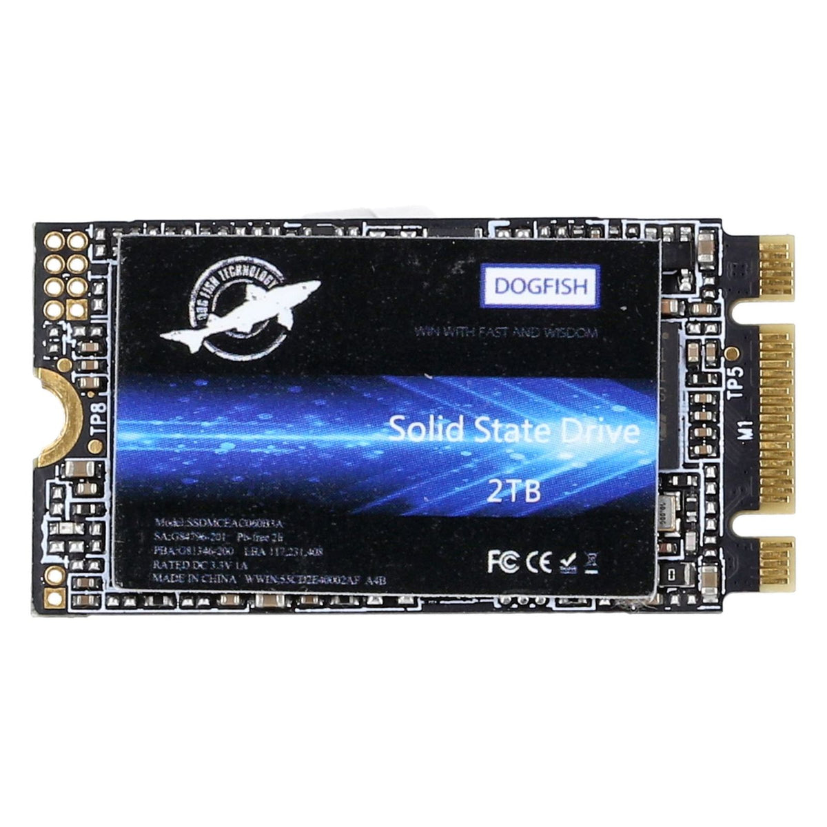 Produktbild interne SSD - Dogfish M.2 2240 SATA int. SSD 2TB