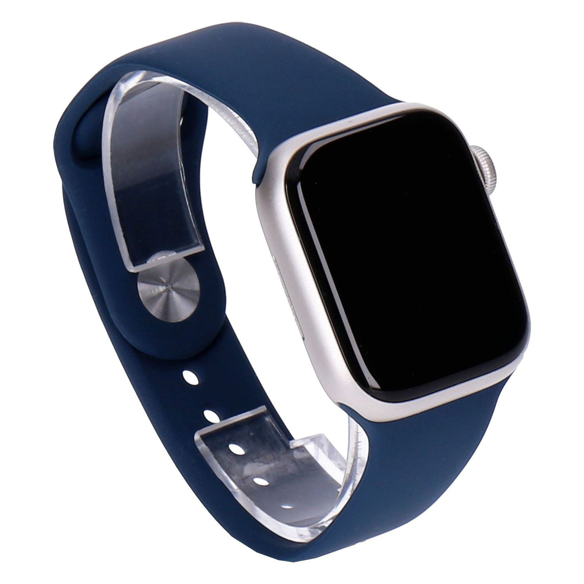 Produktbild Smartwatch - Apple Watch Series 9 41mm GPS Silber Sportarmband Sturmblau S/M
