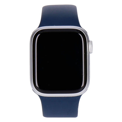 Watch Series 9 41mm GPS Silber Sportarmband Sturmblau S/M