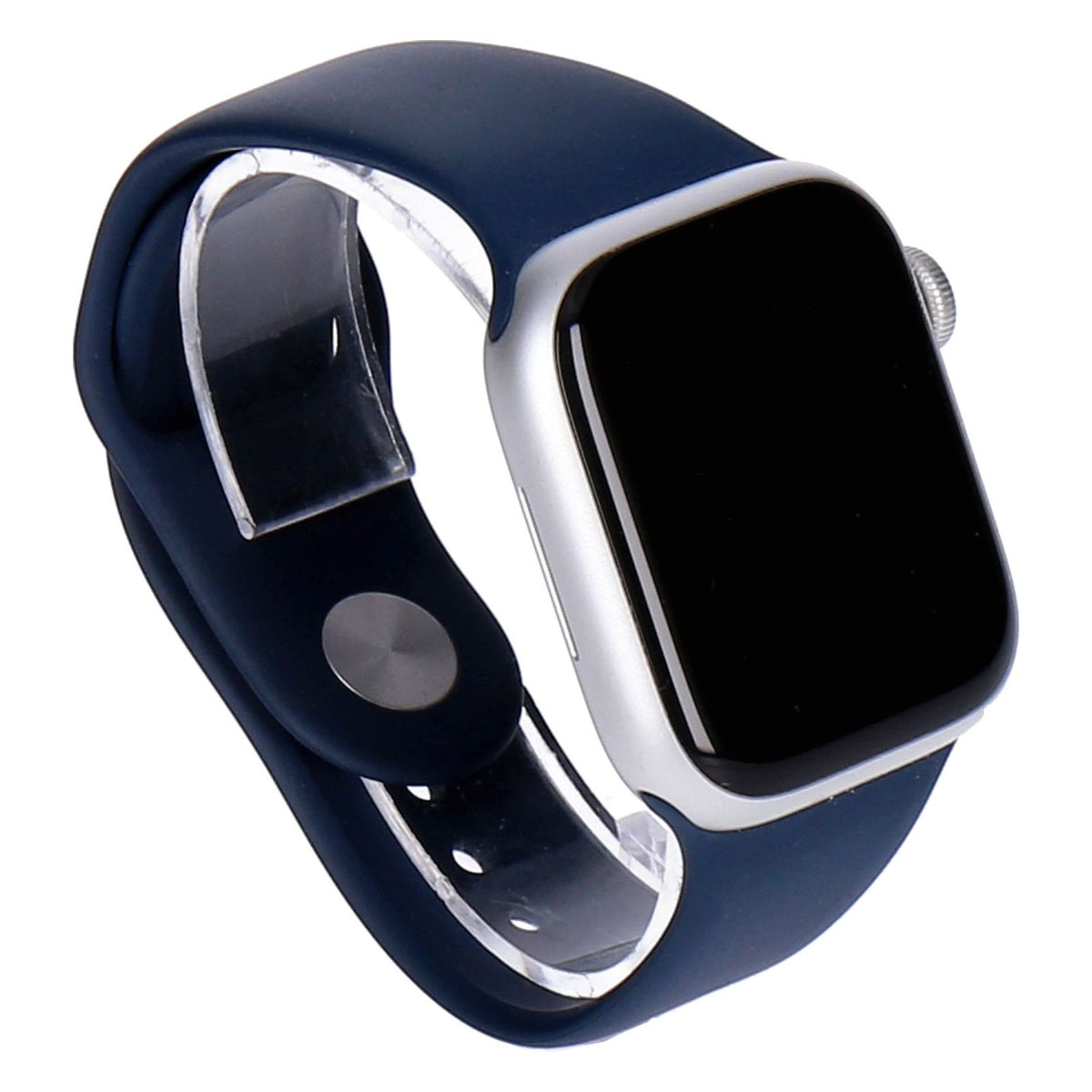 Produktbild Smartwatch - Apple Watch Series 9 41mm GPS Aluminium Silber Sportarmband Sturmblau S/M