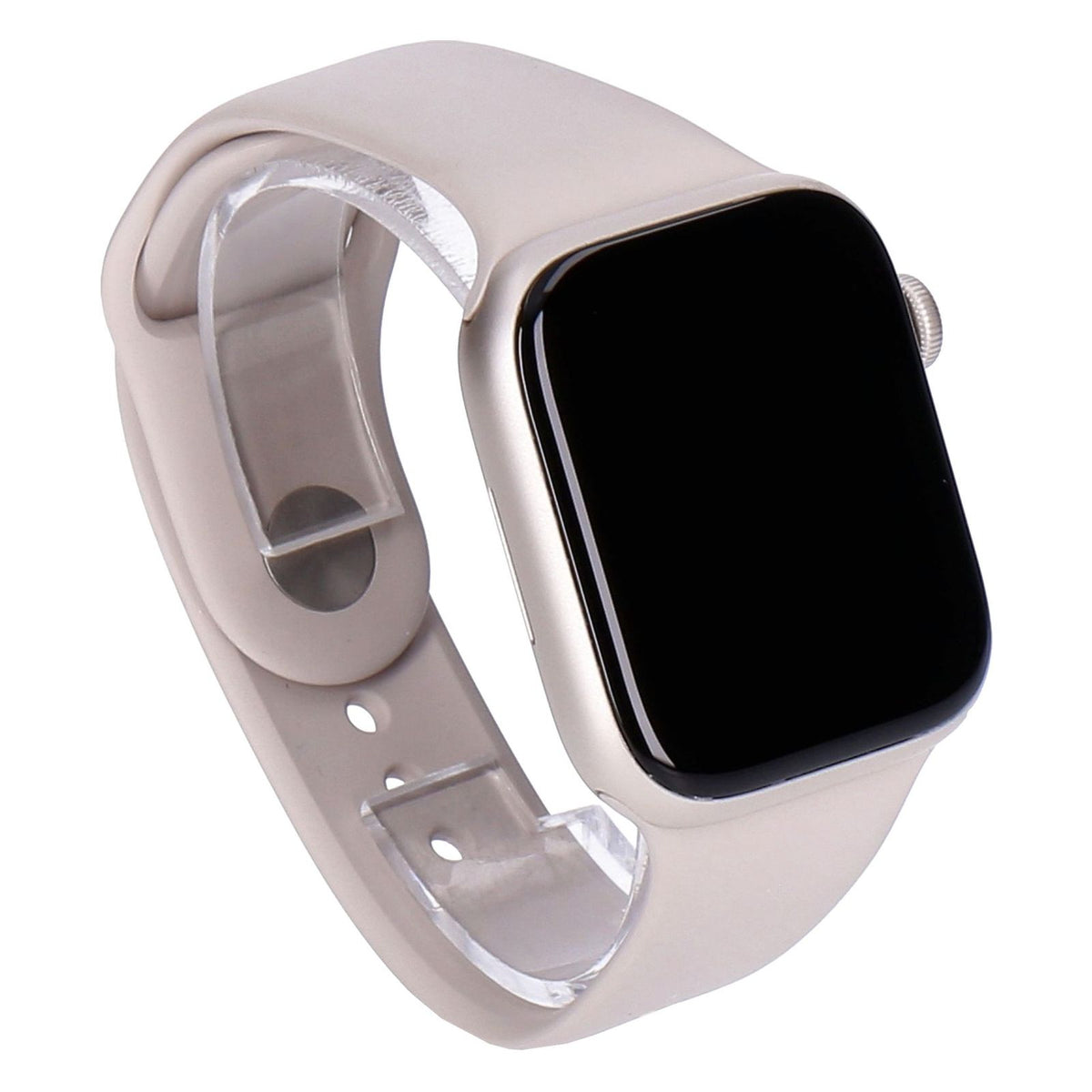 Produktbild Smartwatch - Apple Watch Series 9 45mm GPS Polarstern Aluminiumgehäuse mit Sportarmband M/L