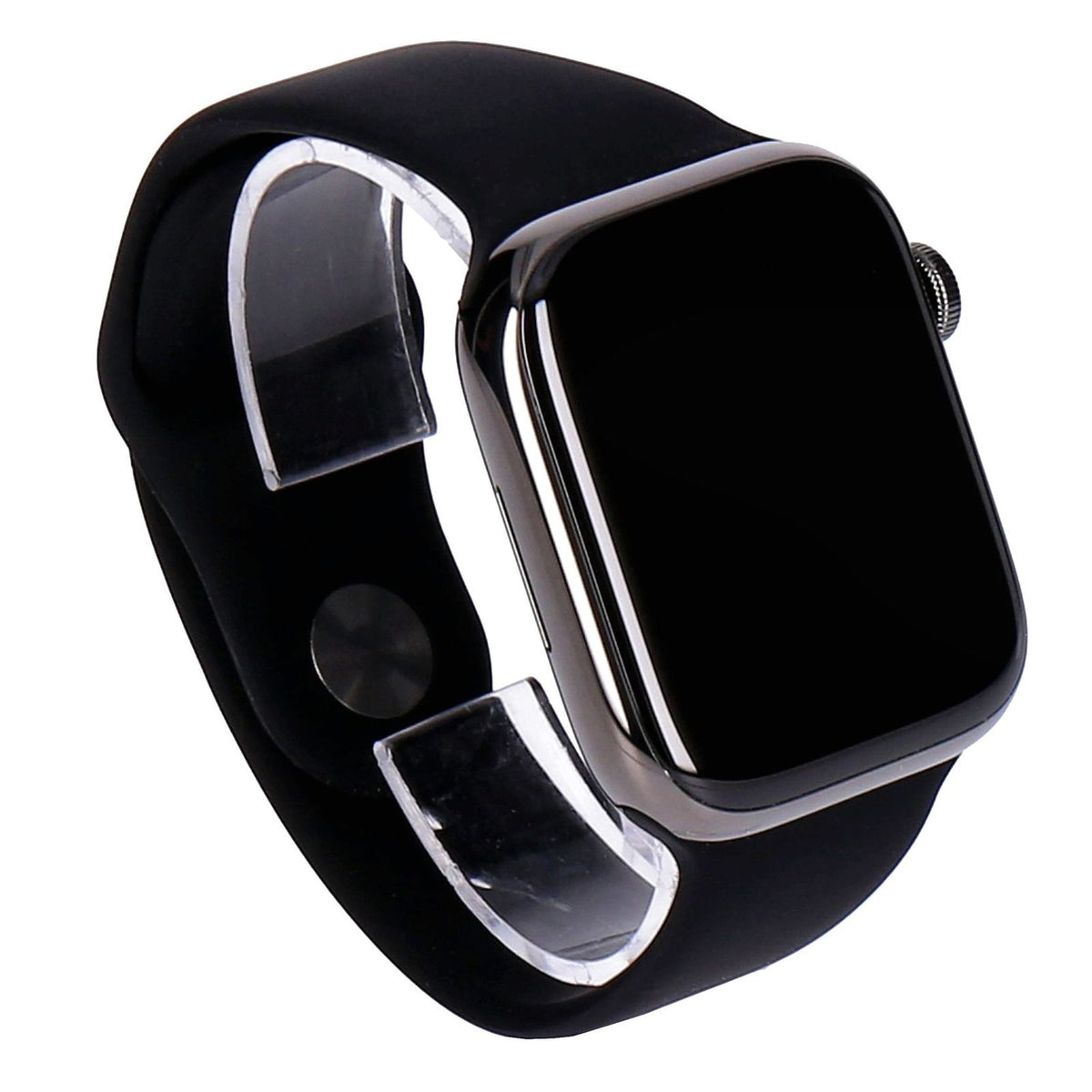 Produktbild Smartwatch - Apple Watch Series 8 45mm GPS + 4G Graphit Edelstahlgehäuse Graphit, Sportarmband Mitternacht