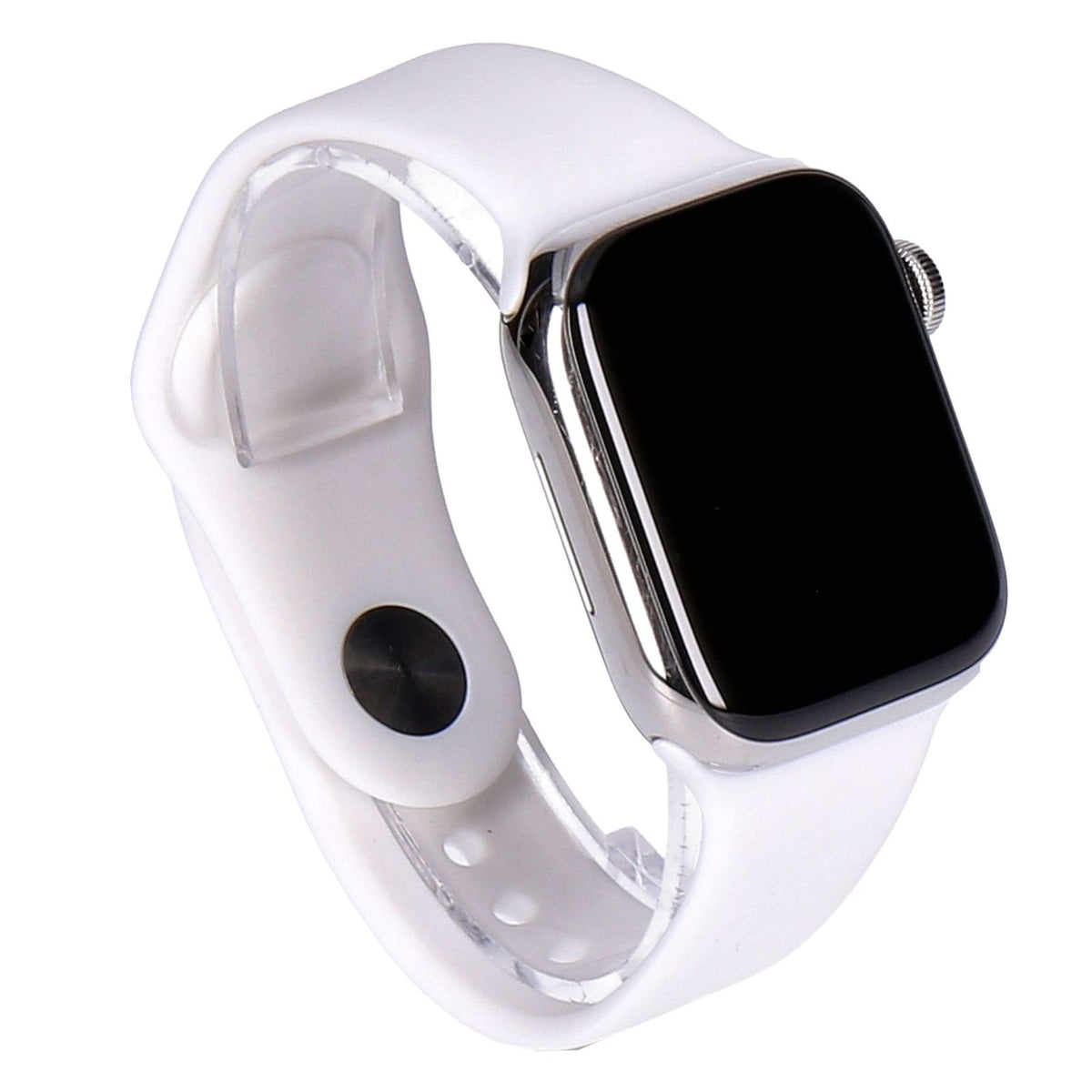 Produktbild Smartwatch - Apple Watch Series 8 41mm GPS + 4G Silber Edelstahlgenäuse mit Sportarmband Weiß