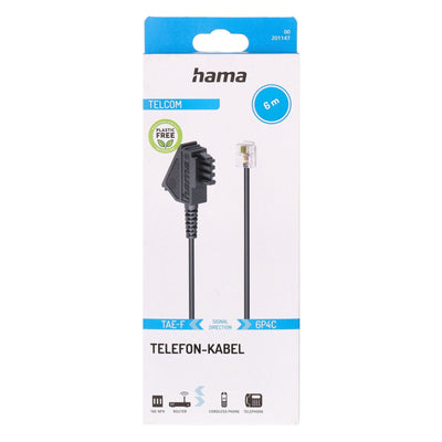 Telefon Kabel 6m schwarz
