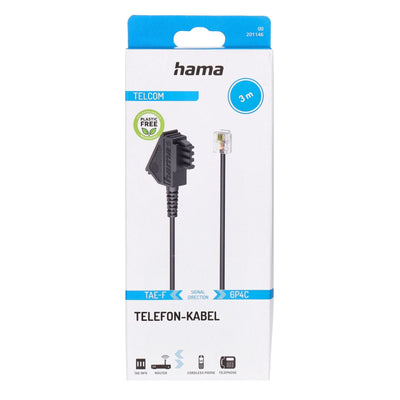 Telefon Kabel 3m schwarz