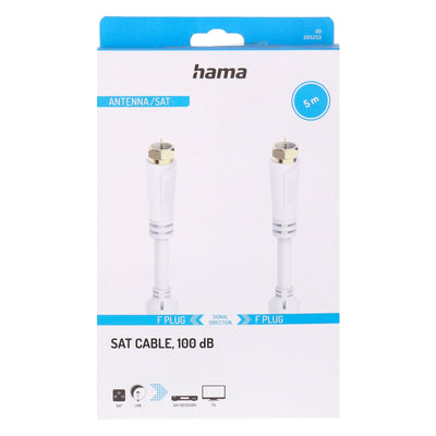Sat Kabel 100dB  5m weiß