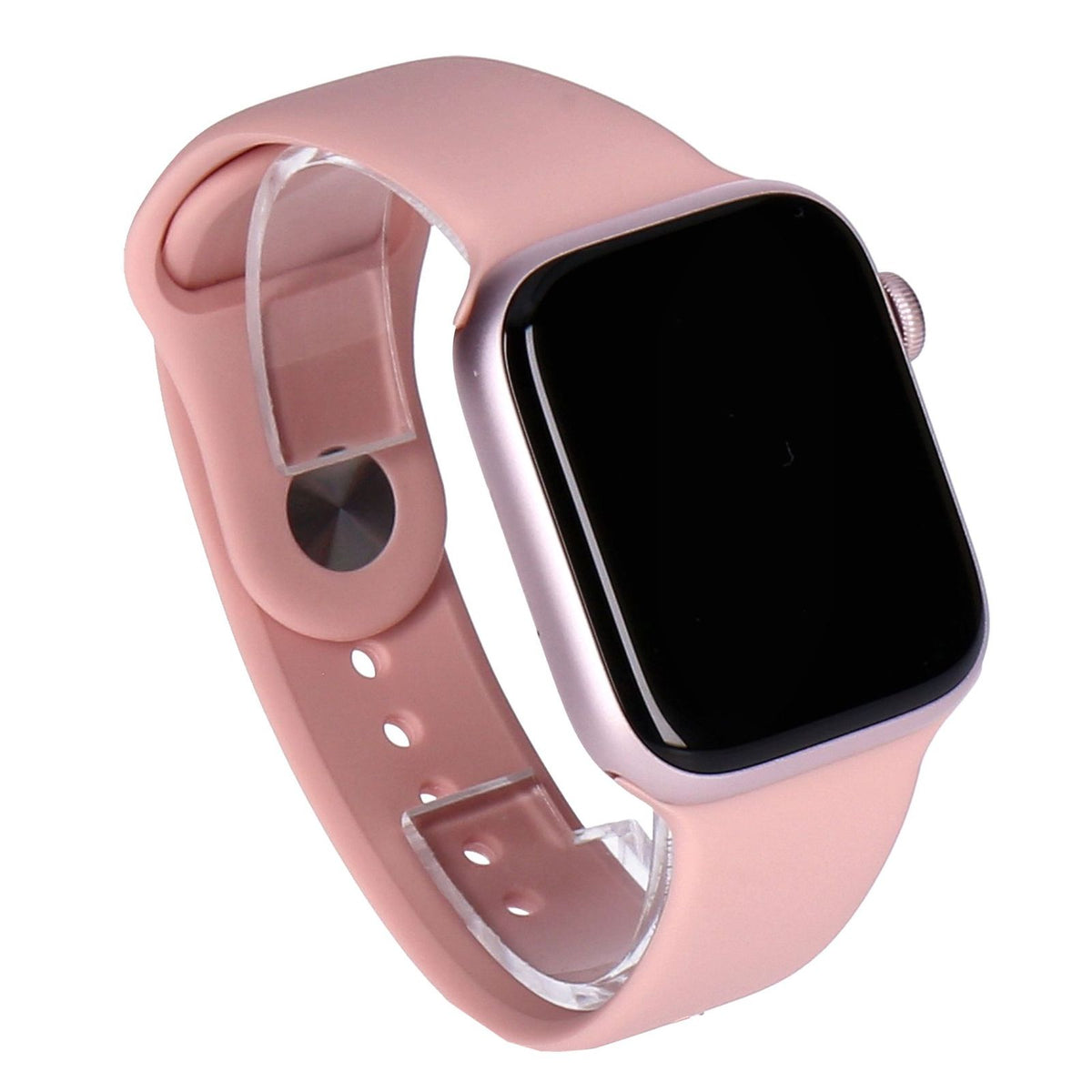 Produktbild Smartwatch - Apple Watch Series 9 45mm GPS Rosé Aluminiumgehäuse mit Sportarmband Hellrosa S/M