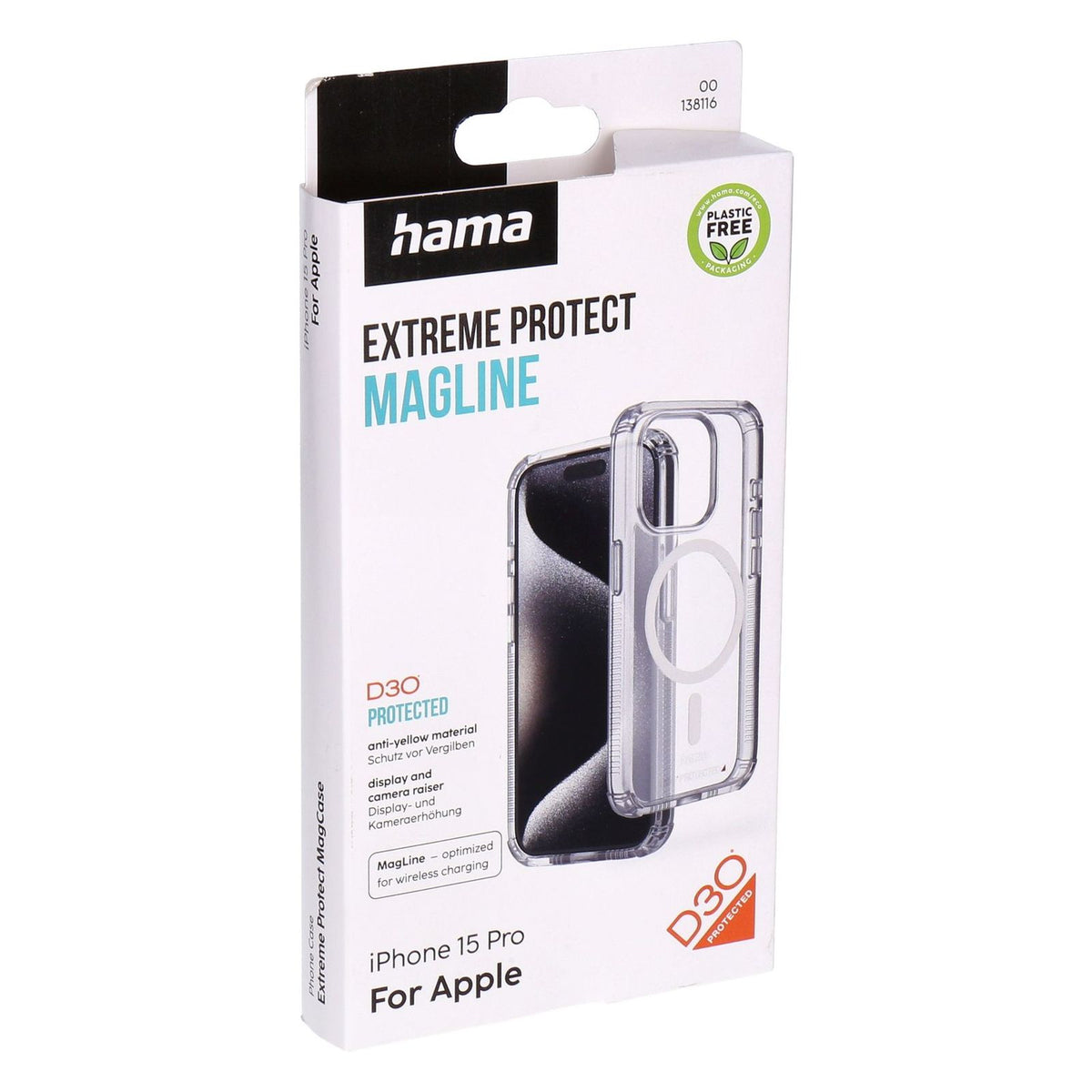 Produktbild Smartphone-Hülle - Hama Extreme Protect MAGLINE Transparent passend für Apple iPhone 15 Pro Max