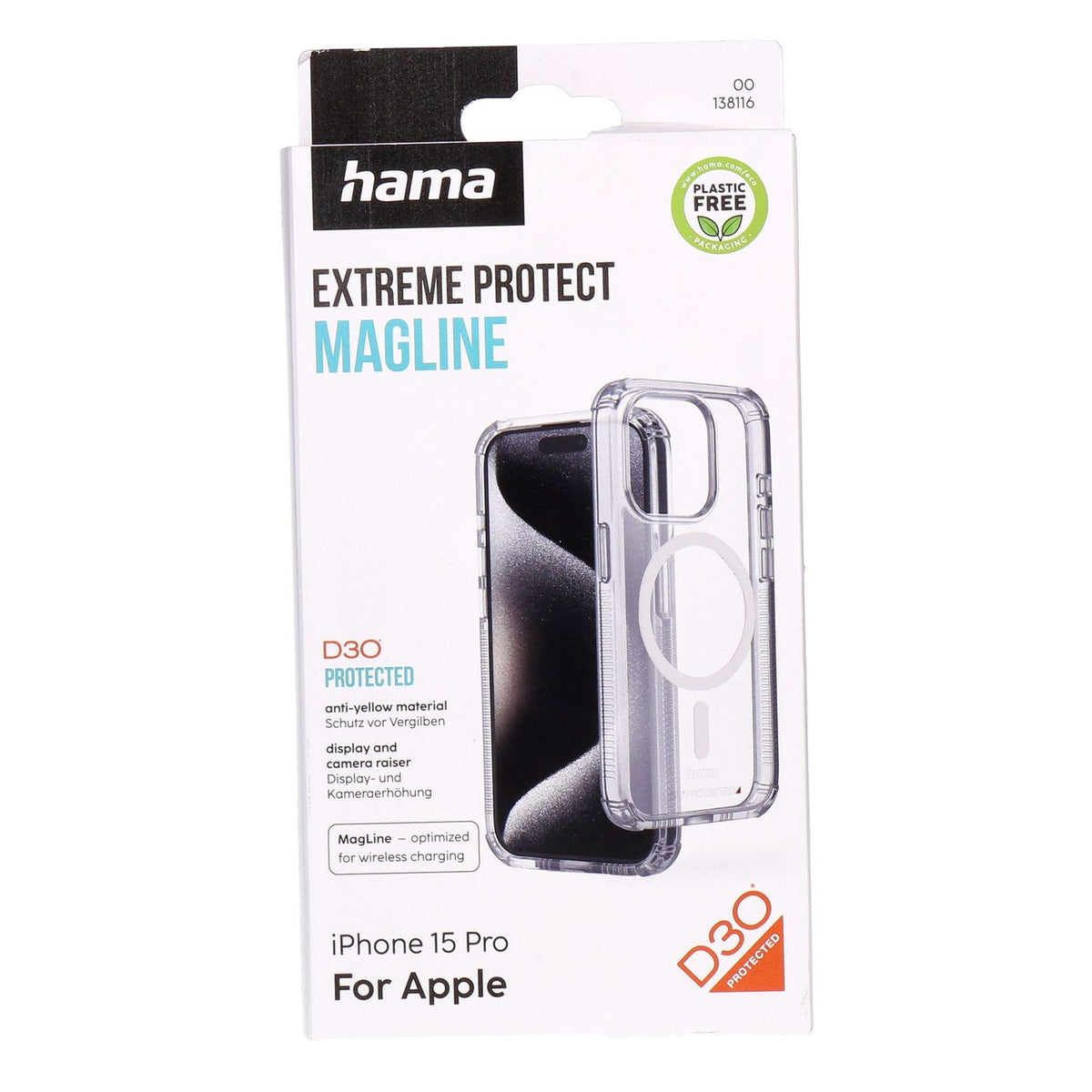 Produktbild Smartphone-Hülle - Hama Extreme Protect MAGLINE Transparent passend für Apple iPhone 15 Pro Max