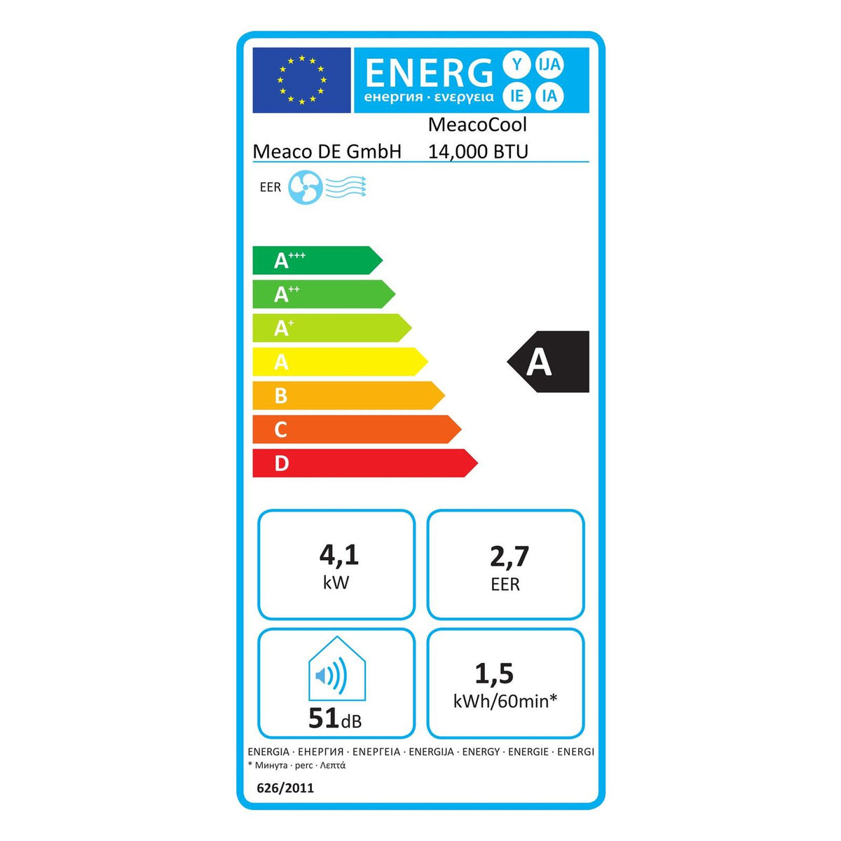 Produktbild Klimagerät - Meaco Cirro+ 14000 BTU Cool+Quiet Klimagerät A-MC14000-INVPRO-EU
