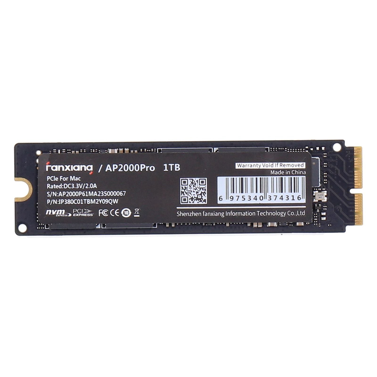 Fanxiang AP2000 Pro int. PCIe SSD für Mac 1TB – sehr gut