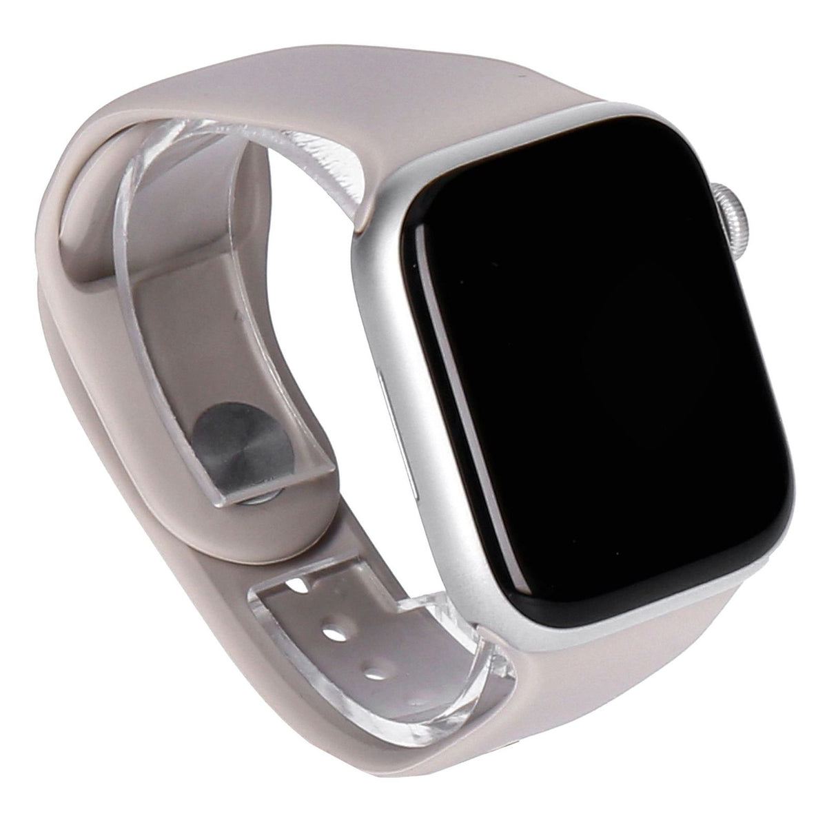 Produktbild Smartwatch - Apple Watch Series 9 45mm GPS Silber Aluminiumgehäuse mit Sportarmband Polarstern M/L