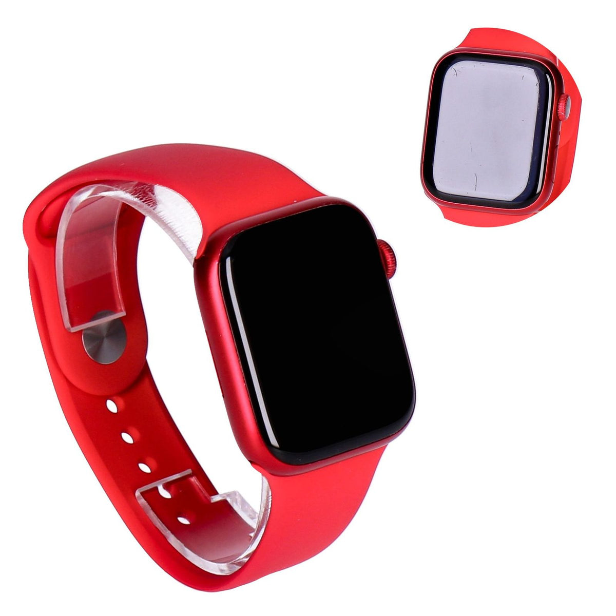 Produktbild Smartwatch - Apple Watch Series 9 45mm GPS + 4G Rot Aluminiumgehäuse mit Sportlarmband Rot