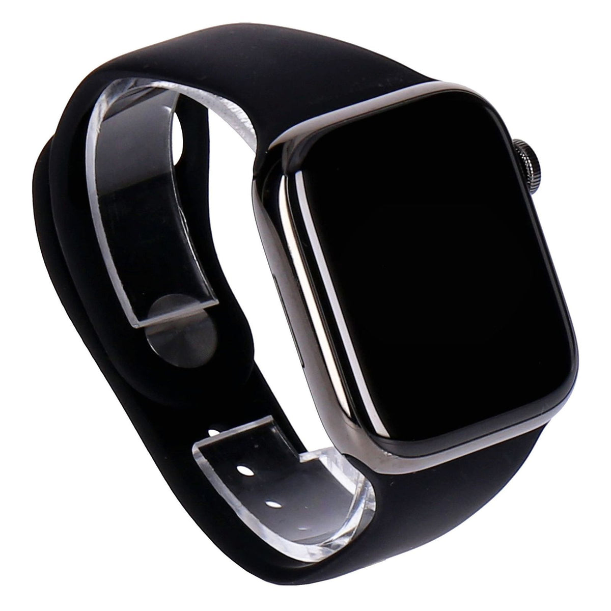 Produktbild Smartwatch - Apple Watch Series 7 45mm GPS + 4G Graphit Edelstahlgehäuse mit Sportarmband Mitternacht