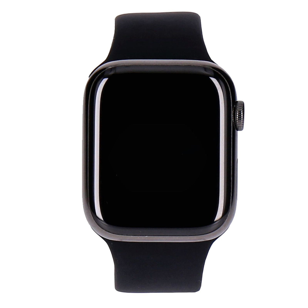 Produktbild Smartwatch - Apple Watch Series 7 45mm GPS + 4G Graphit Edelstahlgehäuse mit Sportarmband Mitternacht