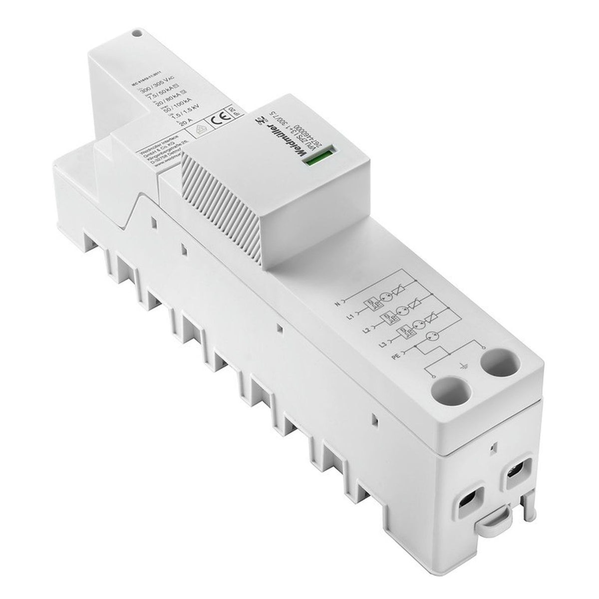 Produktbild Aderendhülsen - Weidmüller Überspannungsableiter 40mm VPUZPAI3+1300/7,5