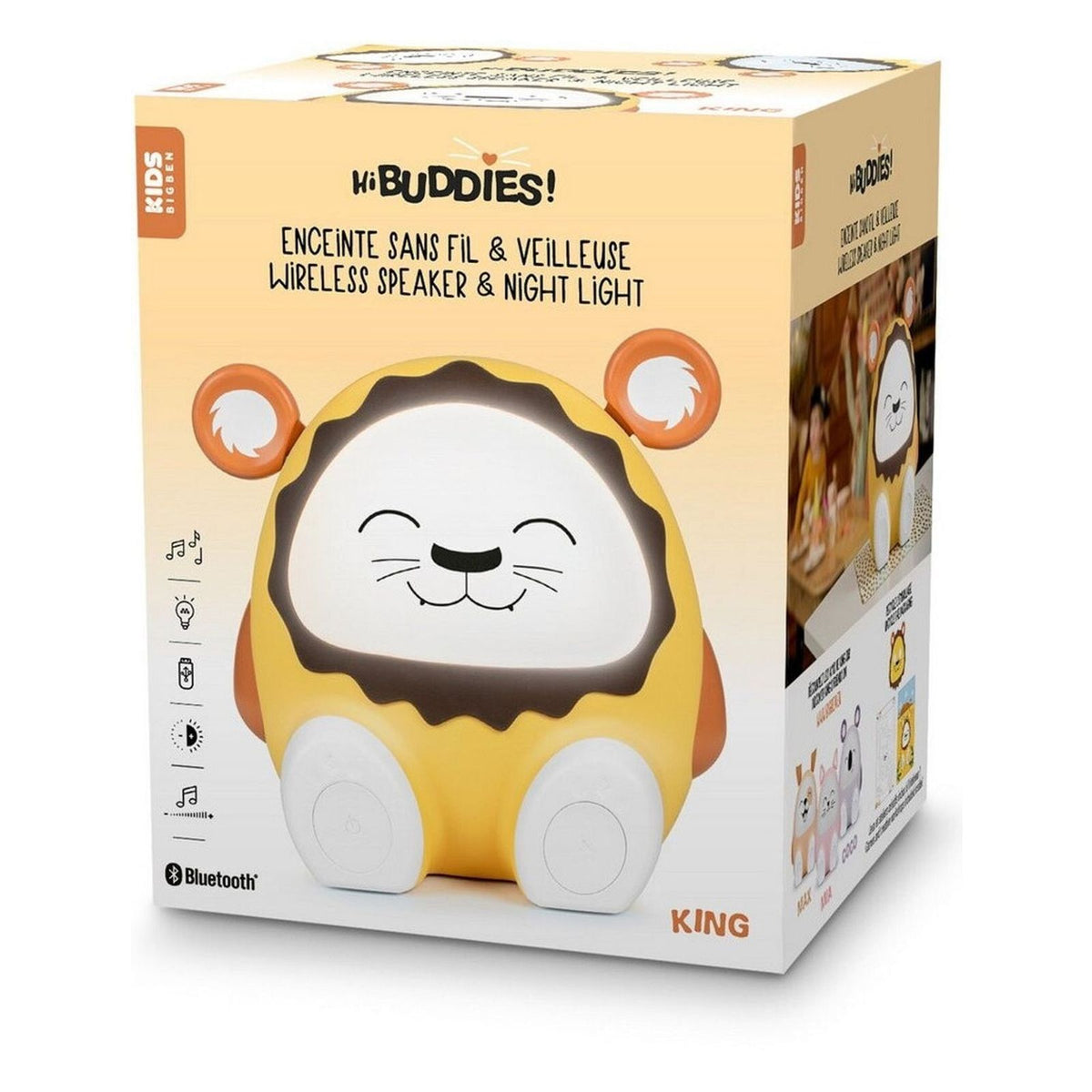 Produktbild Bluetooth-Lautsprecher - Bigben "KING" Kids Lion Löwe portabler Bluetooth Lautsprecher