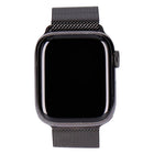 Apple Watch Series 7 41mm GPS + 4G Graphit Edelstahlgehäuse mit Milanaise-Armband graphit